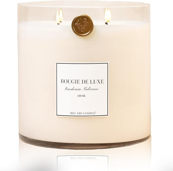 Baby Big Ass Candle | 150oz, 500 Hours | Gardenia Tuberose | Gardenia, Lemon, Jasmine | Natural C... | Amazon (US)