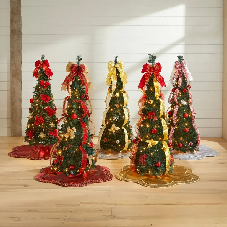 BrylaneHome Fully Decorated Pre-Lit 41/2' Pop-Up Christmas Tree - Walmart.com | Walmart (US)