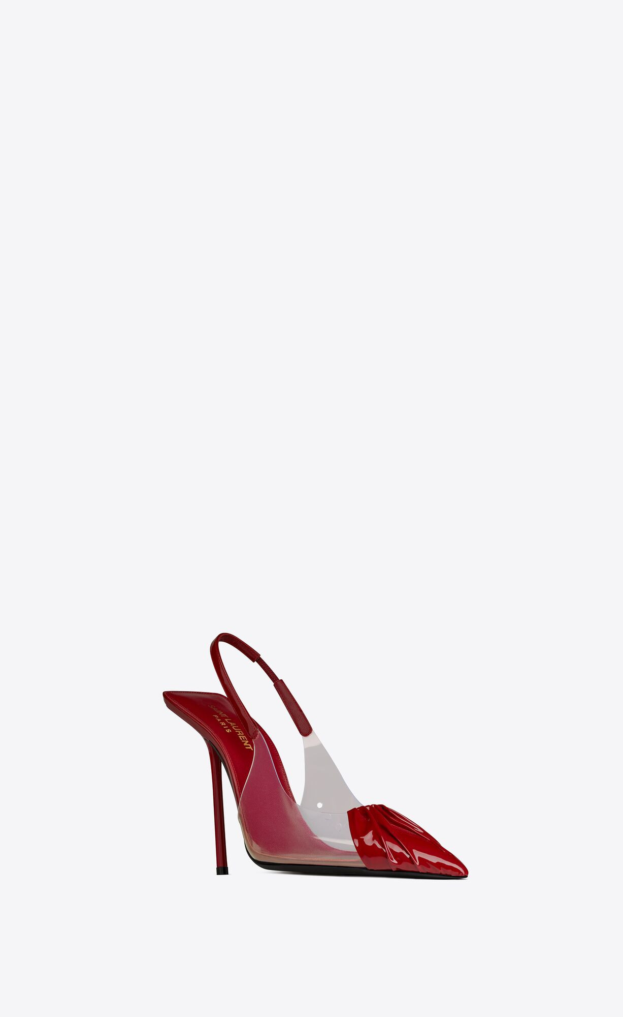 chica slingback pumps in tpu and patent leather | Saint Laurent Inc. (Global)