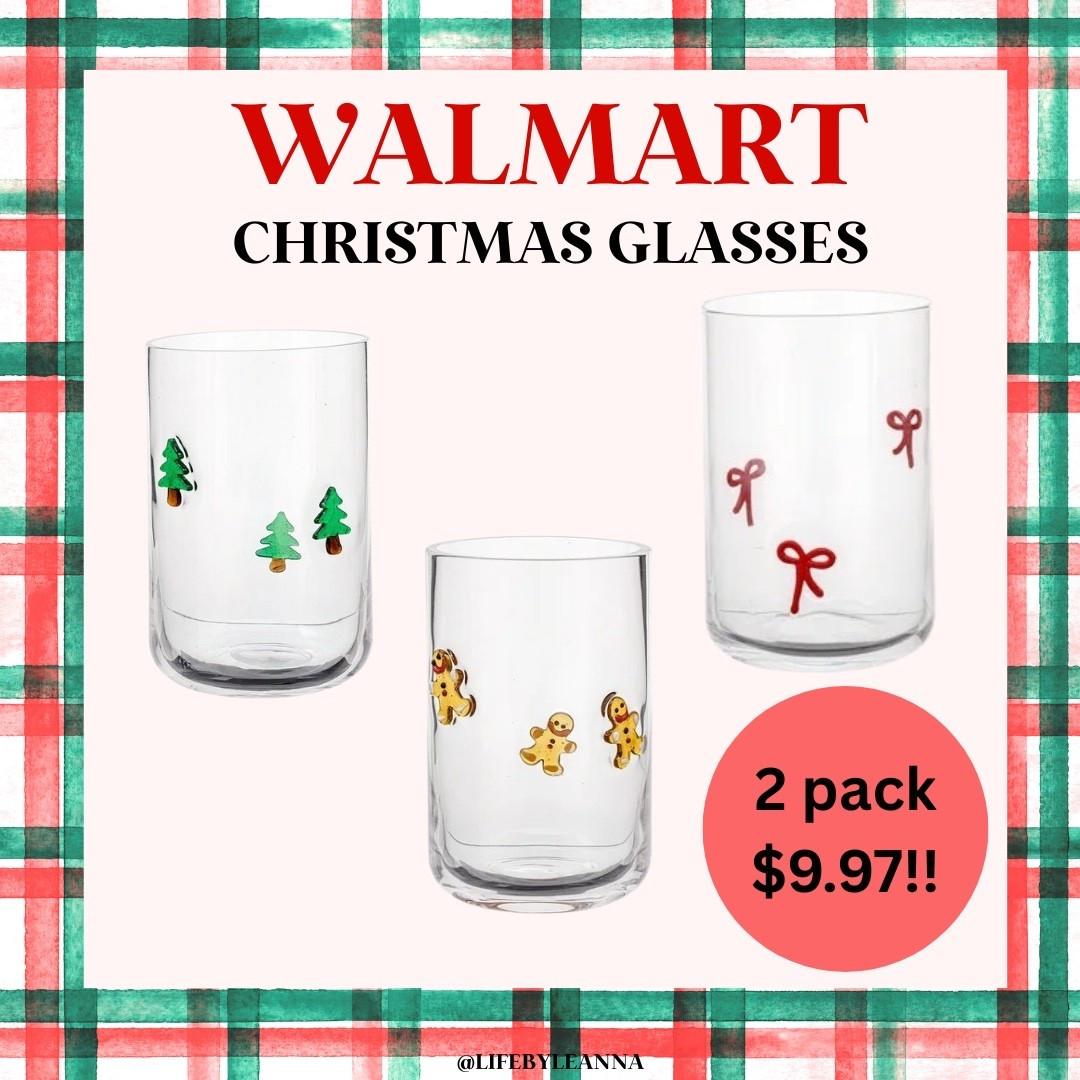 Walmart Christmas glasses under $10 for 2!!






#walmart
#christmas 
#drinkware 

#LTKSaleAlert #LTKSeasonal #LTKHome