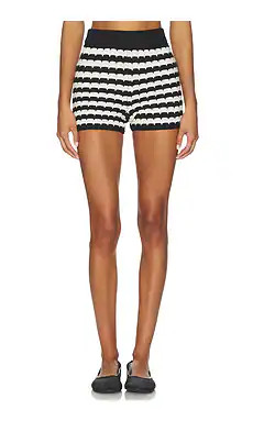 Show Me Your Mumu Inez Shorts in Black & White from Revolve.com | Revolve Clothing (Global)