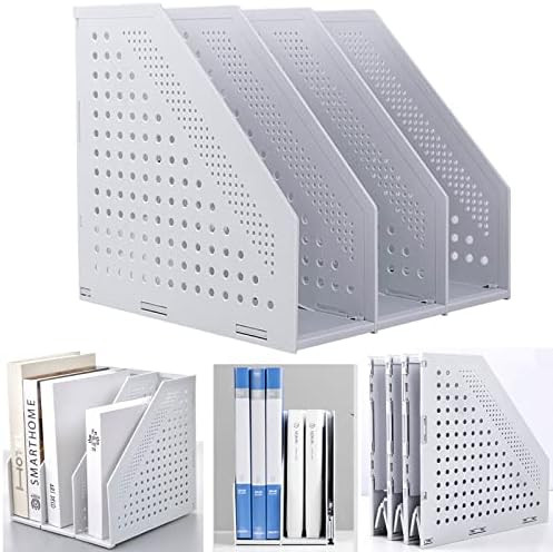 Marte Vanci Collapsible 3 Compartment Magazine Holder Desktop Adjustable Sturdy File Dividers Doc... | Amazon (US)