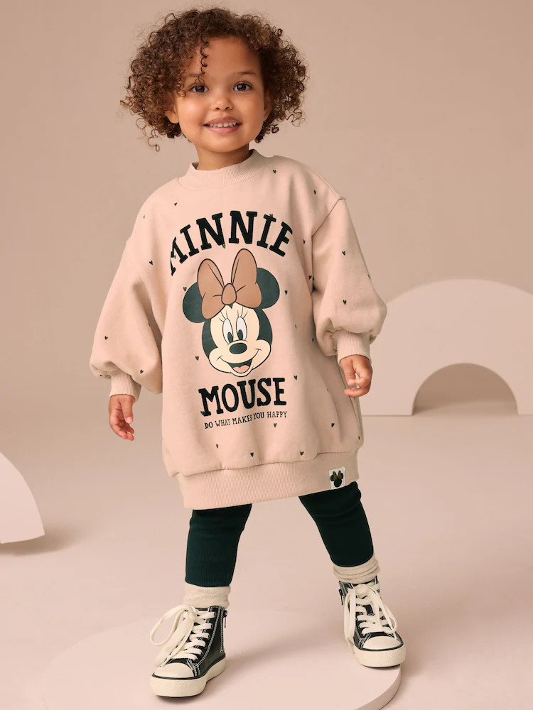Minnie Mouse Disney Dress and Leggings Set (3mths-7yrs) | Next US