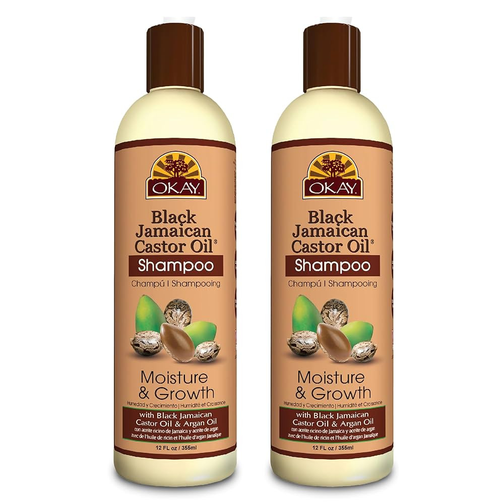 OKAY Black Jamaican Castor Oil Shampoo - Jamaican Castor Shampoo for Hair Growth, Natural Moistur... | Amazon (US)