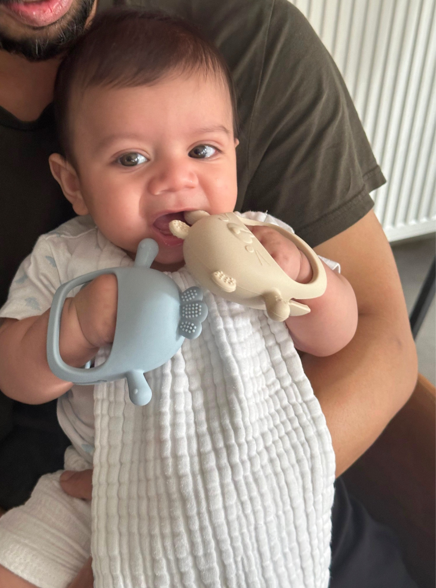 Teether for babies.

He lovesssss this!! I love that they can easily grip it and it's 'anti-dropping' . 

#LTKBaby #LTKKids #LTKBump