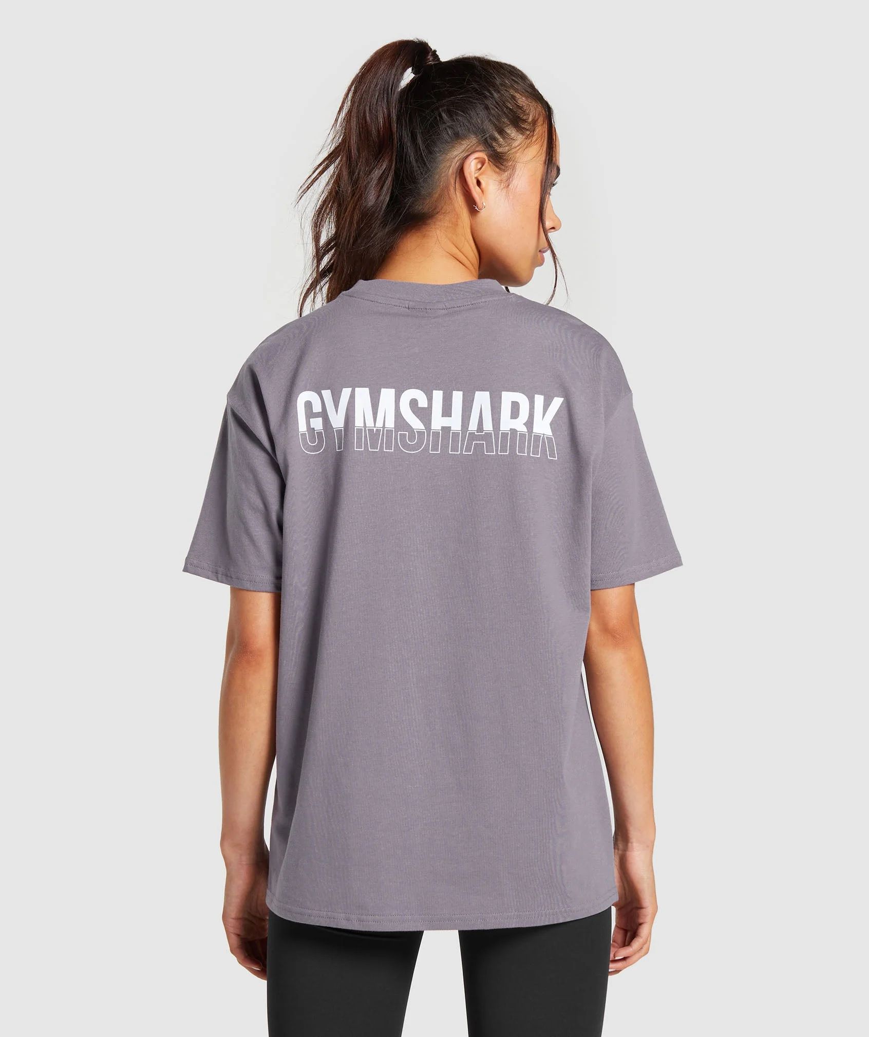 Gymshark Fraction Oversized T-Shirt - Fog Purple | Gymshark (Global)