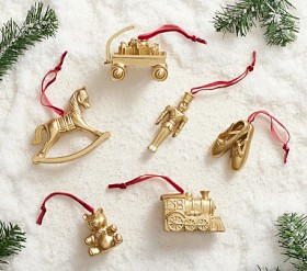 Chris Loves Julia Vintage Toy Ornaments, Set of 6 | Pottery Barn Kids
