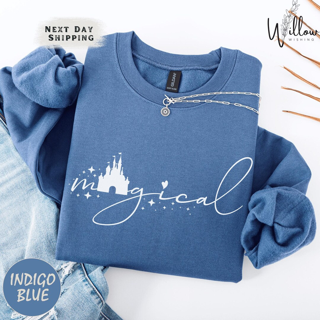 Cozy Disney Vacation Sweatshirt, Mickey Minnie Magical Pullover, Women’s Cute Fall Crewneck, Un... | Etsy (US)