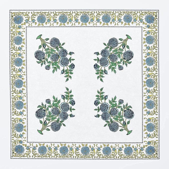 AVRIT Cloth Dinner Napkins - Washable and Reusable Soft Cotton Table Napkin Set of 4 - Unique Pri... | Amazon (US)