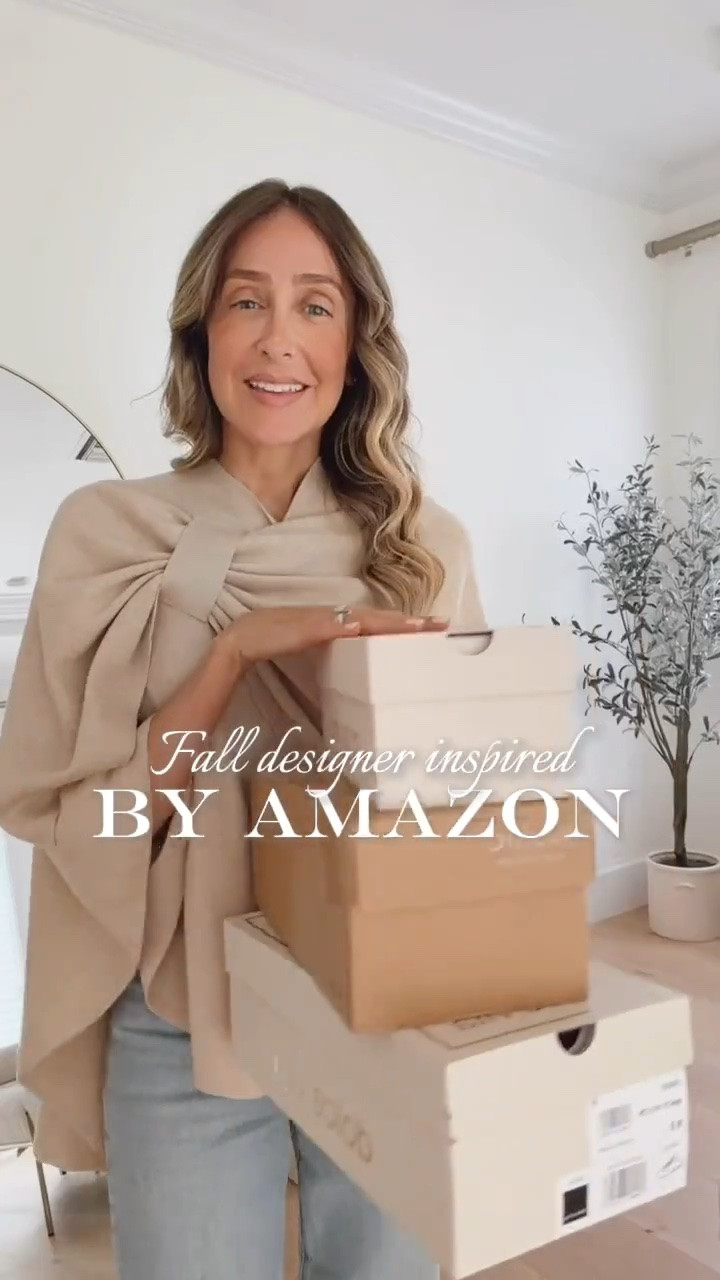 Fall designer shoes inspired by Amazon that just arrived for a fraction of the price 🤎
I’m wearing the poncho in shade barley twist
Fall outfits women over 50 
Fall shoes

#LTKU #LTKOver40 #LTKSeasonal