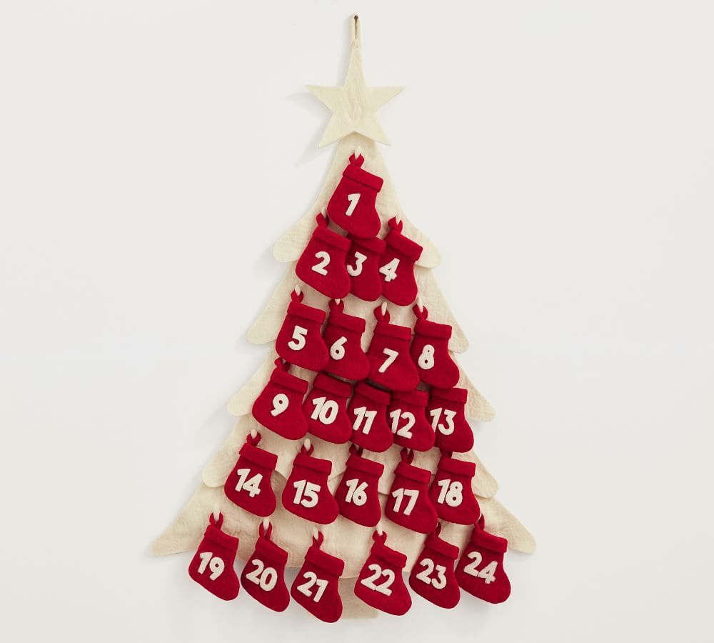 Red Stocking Advent Calendar | Pottery Barn (US)