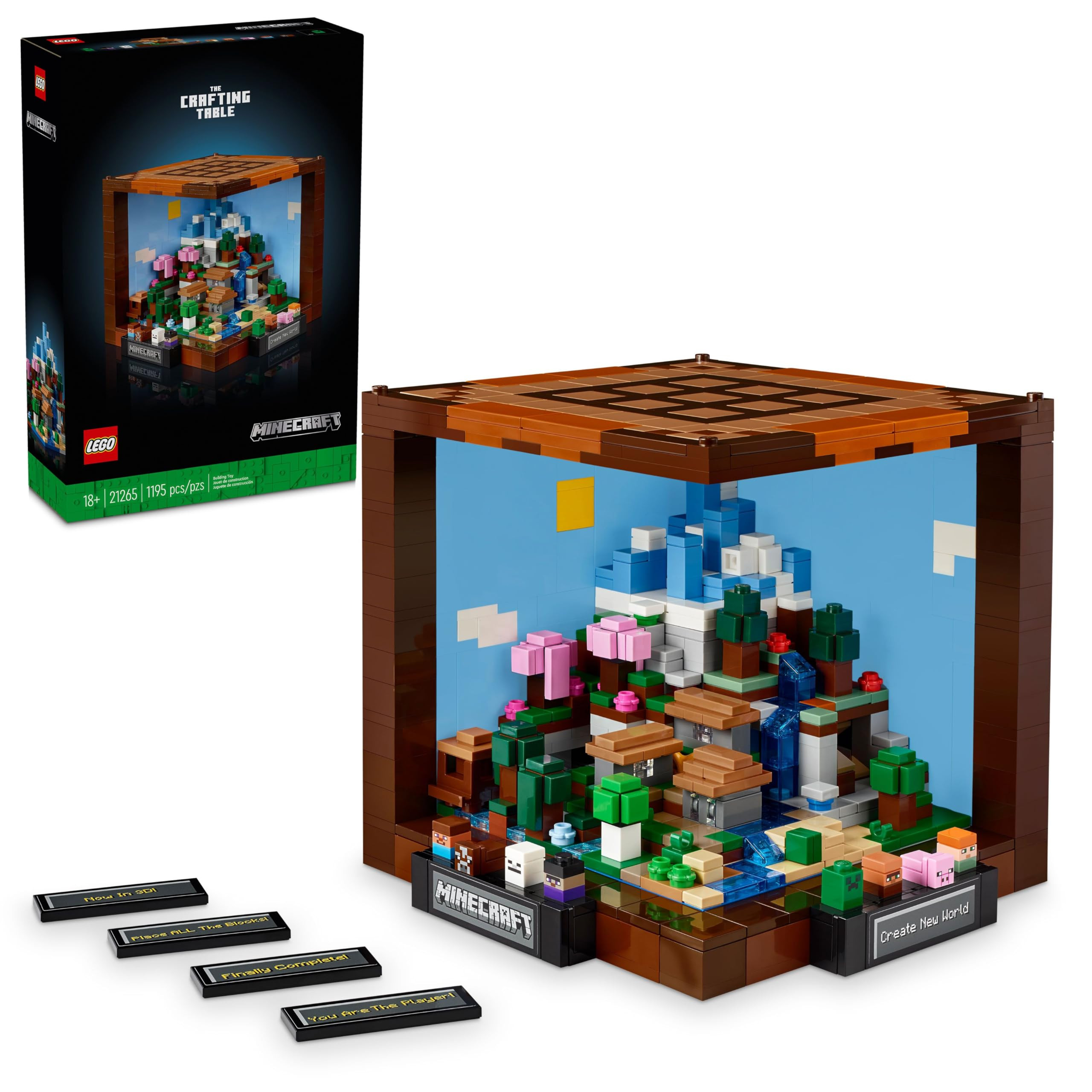 LEGO Minecraft The Crafting Table, Collectible Video Game Building Set with Minecraft Figures, Mo... | Amazon (US)