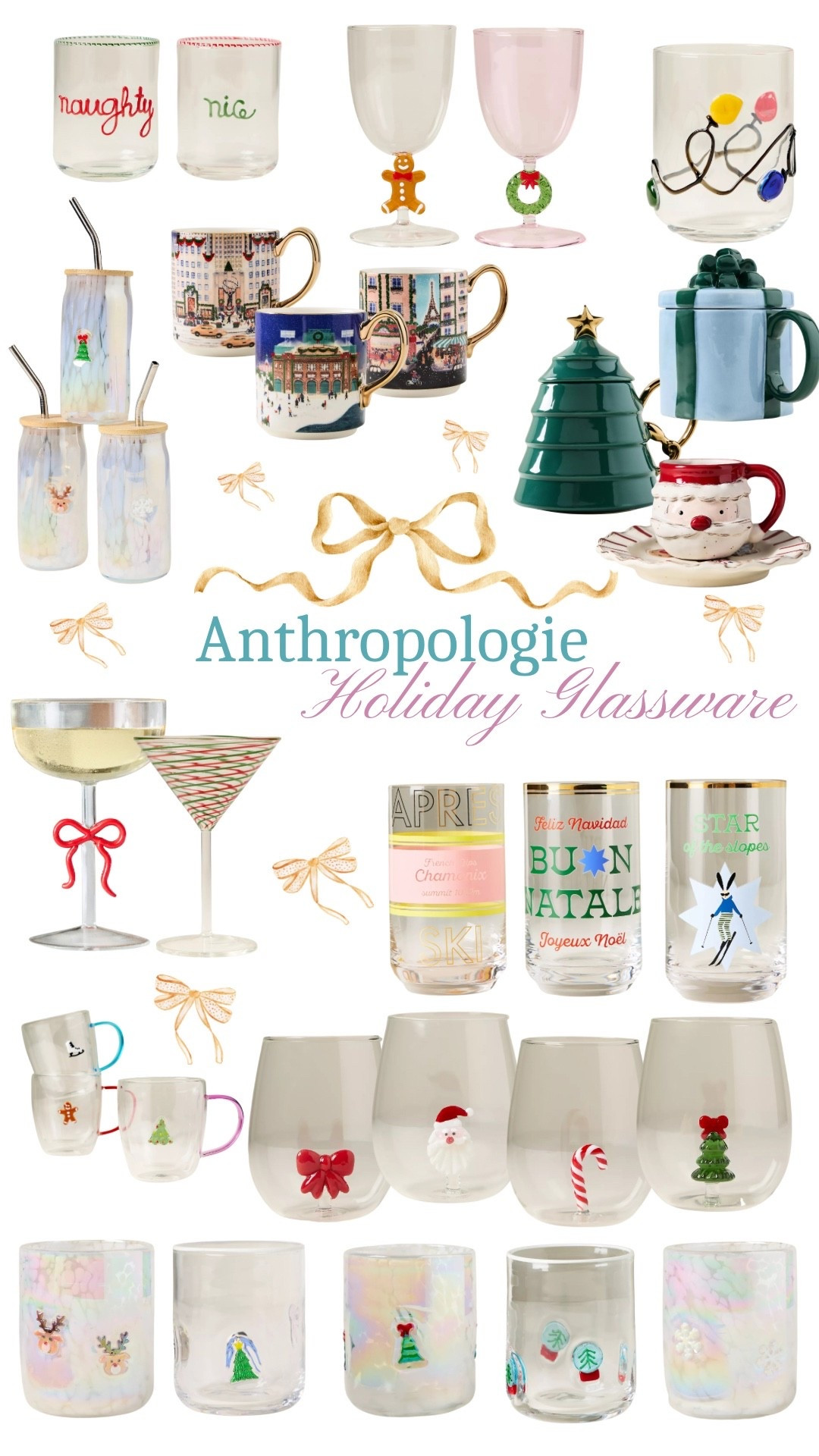 Anthropologie is the gold standard for glassware! And this holiday collection is giving in every way.✨

#LTKHome #LTKFindsUnder50 #LTKSeasonal