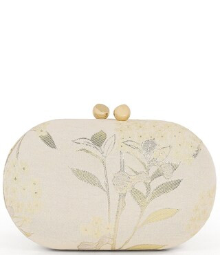 Badgley Mischka Floral Jacquard Mina Clutch Bag | Dillard's | Dillard's