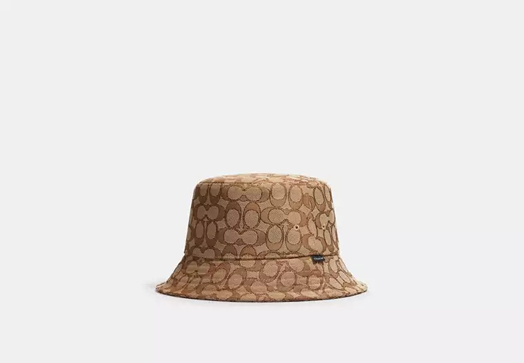 Signature Jacquard Bucket Hat | Coach Outlet US