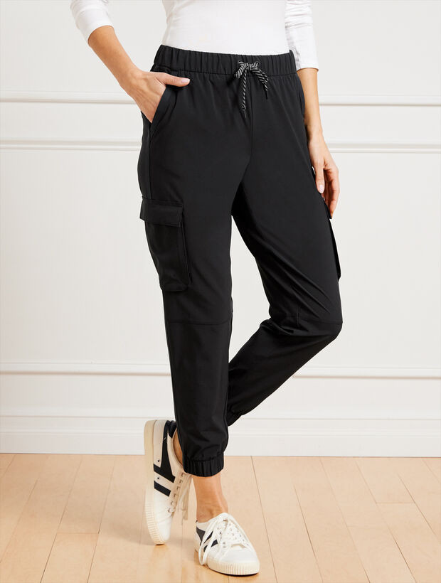 Lightweight Woven Stretch Cargo Pants | Talbots