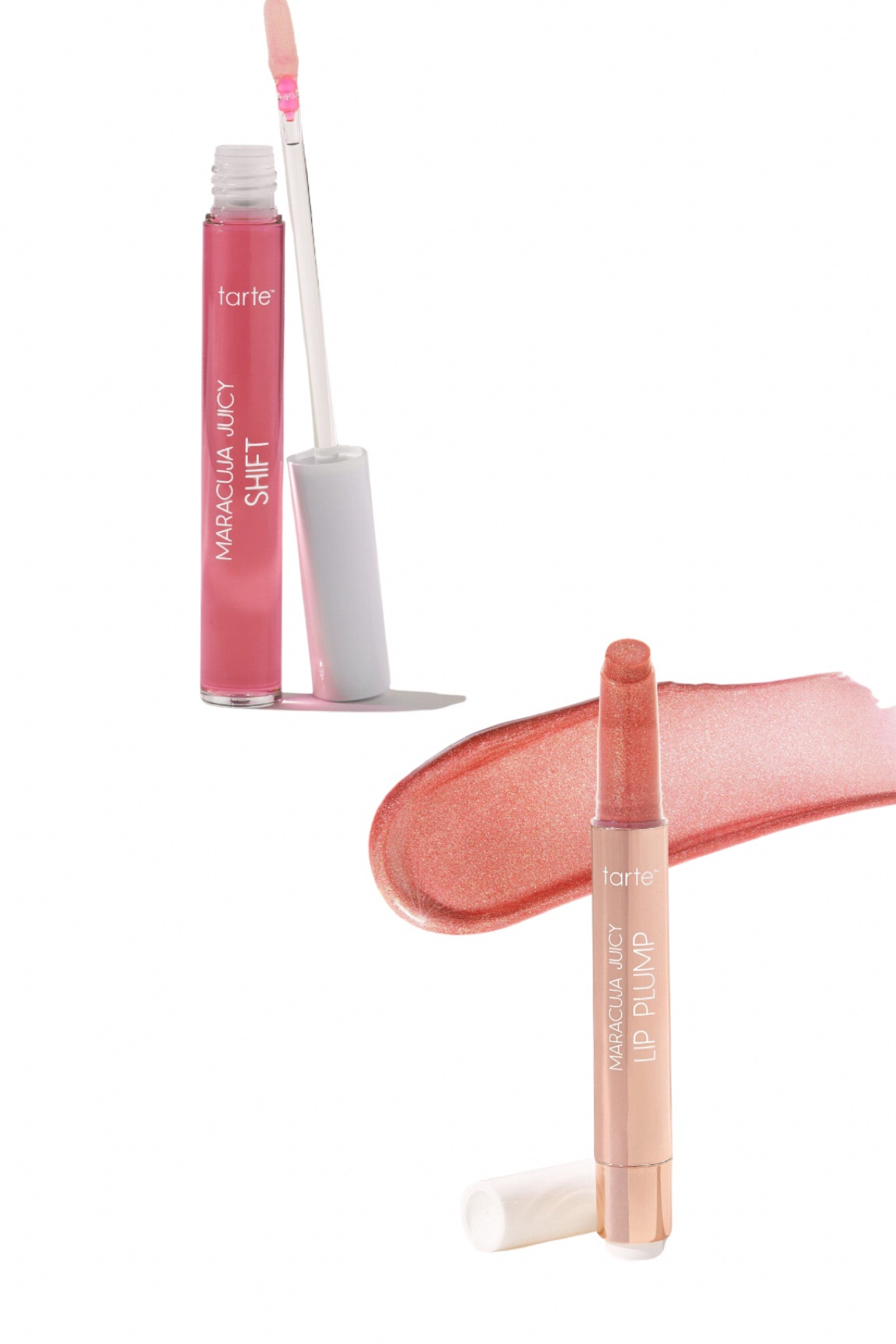 Favorite lips.  I am either wearing one or the other!  #tarte #lip #shimmer