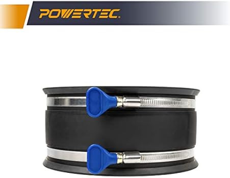 POWERTEC 70281 Dust Control Flex Cuff with Hose Clamps, 6-Inch | Amazon (US)