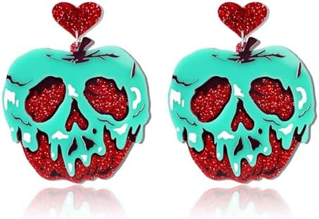 Poison Apple Earrings Witches Hocus, Spooky Halloween Earrings for Women, Lightweight Acrylic Hal... | Amazon (US)