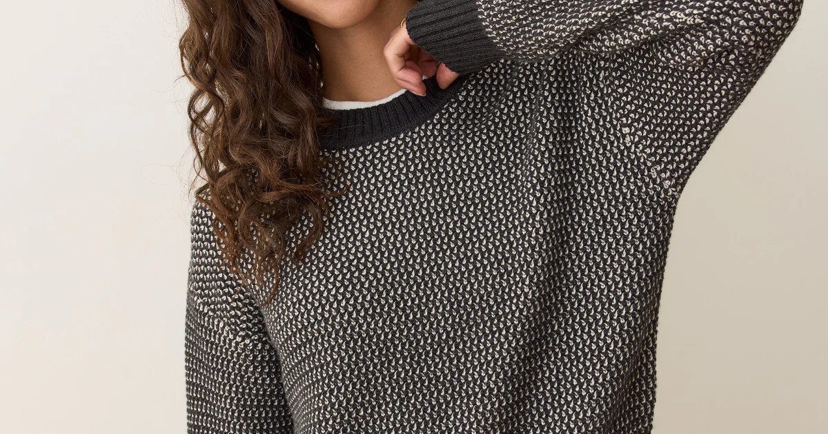 Robin Textured Crewneck Sweater | Marine Layer