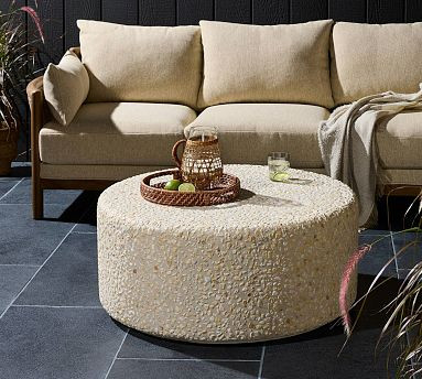 Adiana Terrazo Round Outdoor Coffee Table (35.5") | Pottery Barn (US)