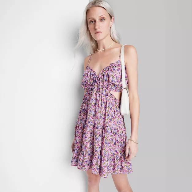 Women's Sleeveless Cut Out Babydoll Dress - Wild Fable™ | Target