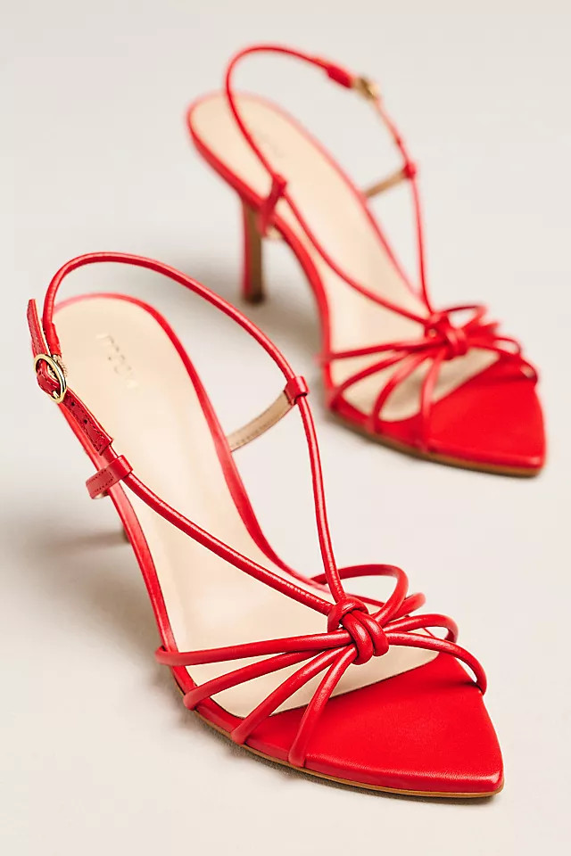 Aleah Strappy Pointed-Toe Heels | Anthropologie (US)