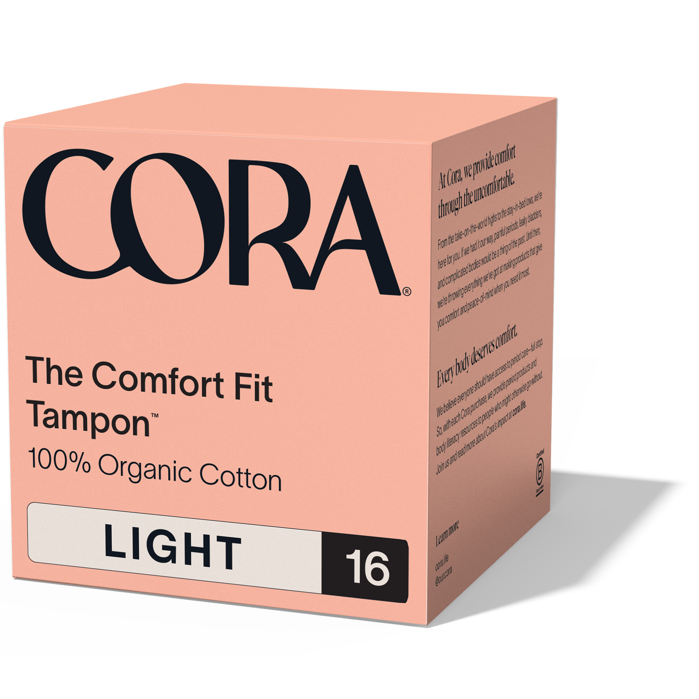 Cora Organic Cotton Tampons with Applicator | Grove