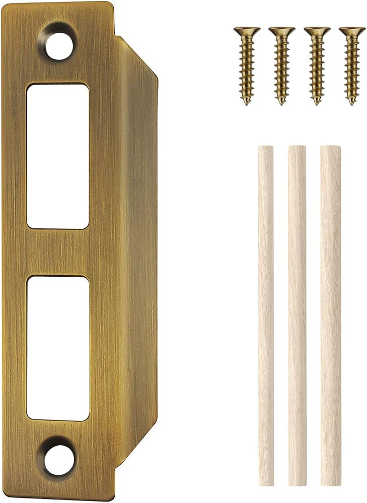 Door Strike Plate Replacement Parts for Old Style Mortise Lock, Door Latch Plate for Interior and... | Amazon (US)
