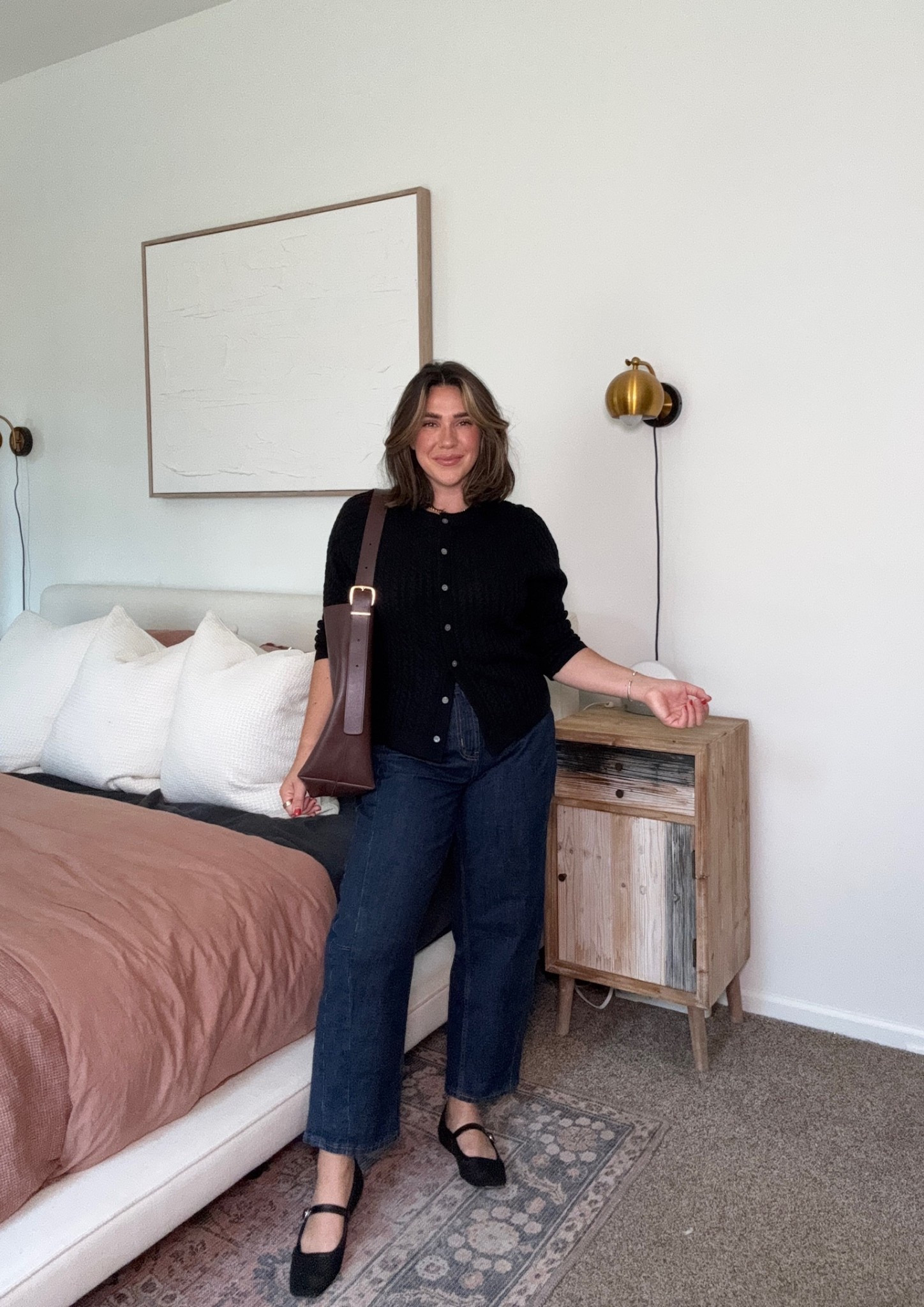 The cutest preppy way to style barrel jeans, could be a business casual/ work outfit or teacher outfit! The dark denim is professional and timeless. These aren't too "barrel" if you're looking to just try some out. Comes in short and long length too! 

Fall outfit, fall workwear, business casual, teacher outfit

#LTKMidsize #LTKStyleTip #LTKSeasonal