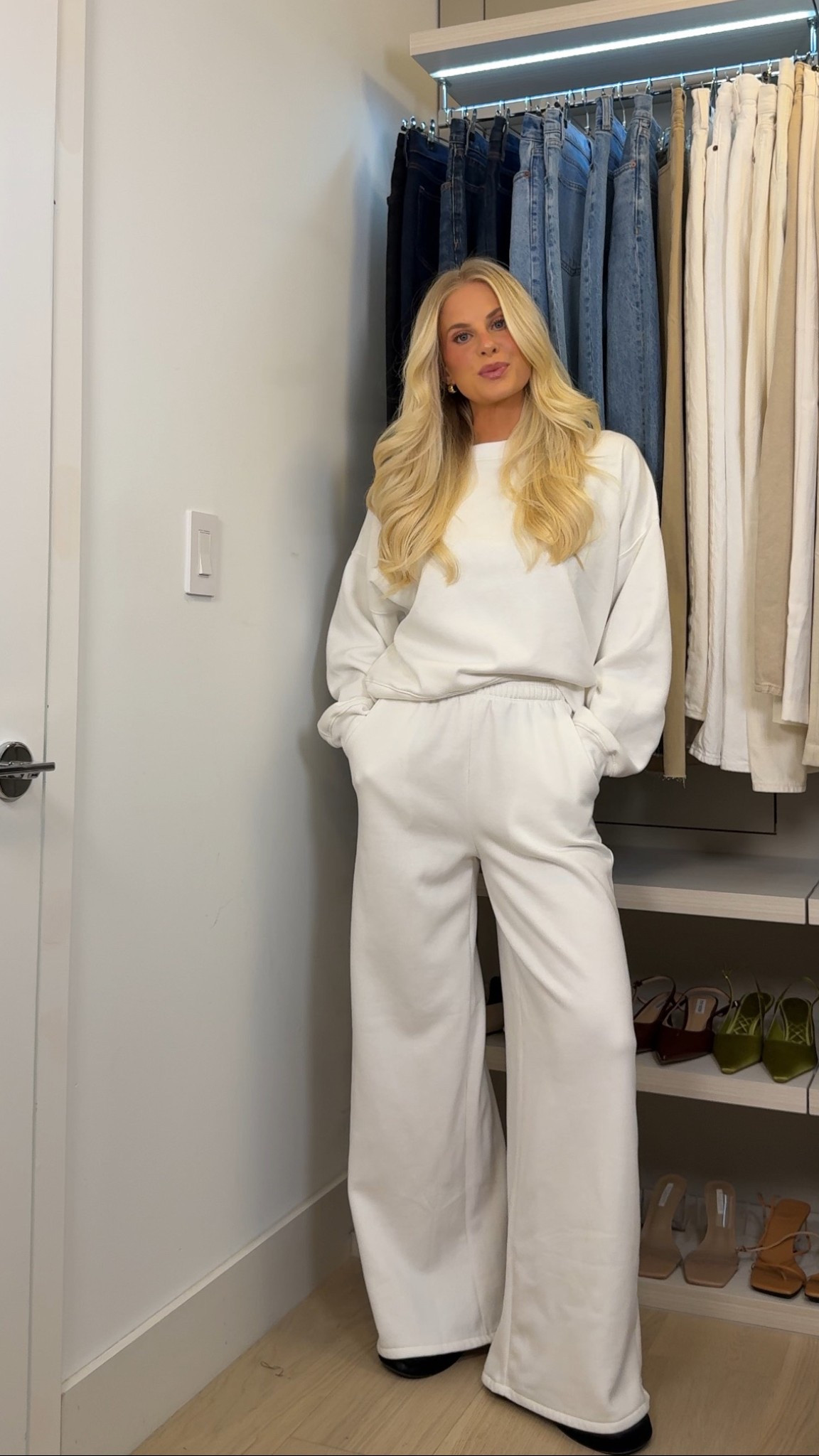 Wearing a medium in top, small in pants, shoes are tts! #kathleenpost

Lounge wear, travel outfit, work from home outfit

#LTKStyleTip #LTKSeasonal #LTKTravel