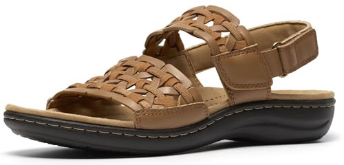Clarks Women Laurieann Lily Tan Leather 8 Medium | Amazon (US)