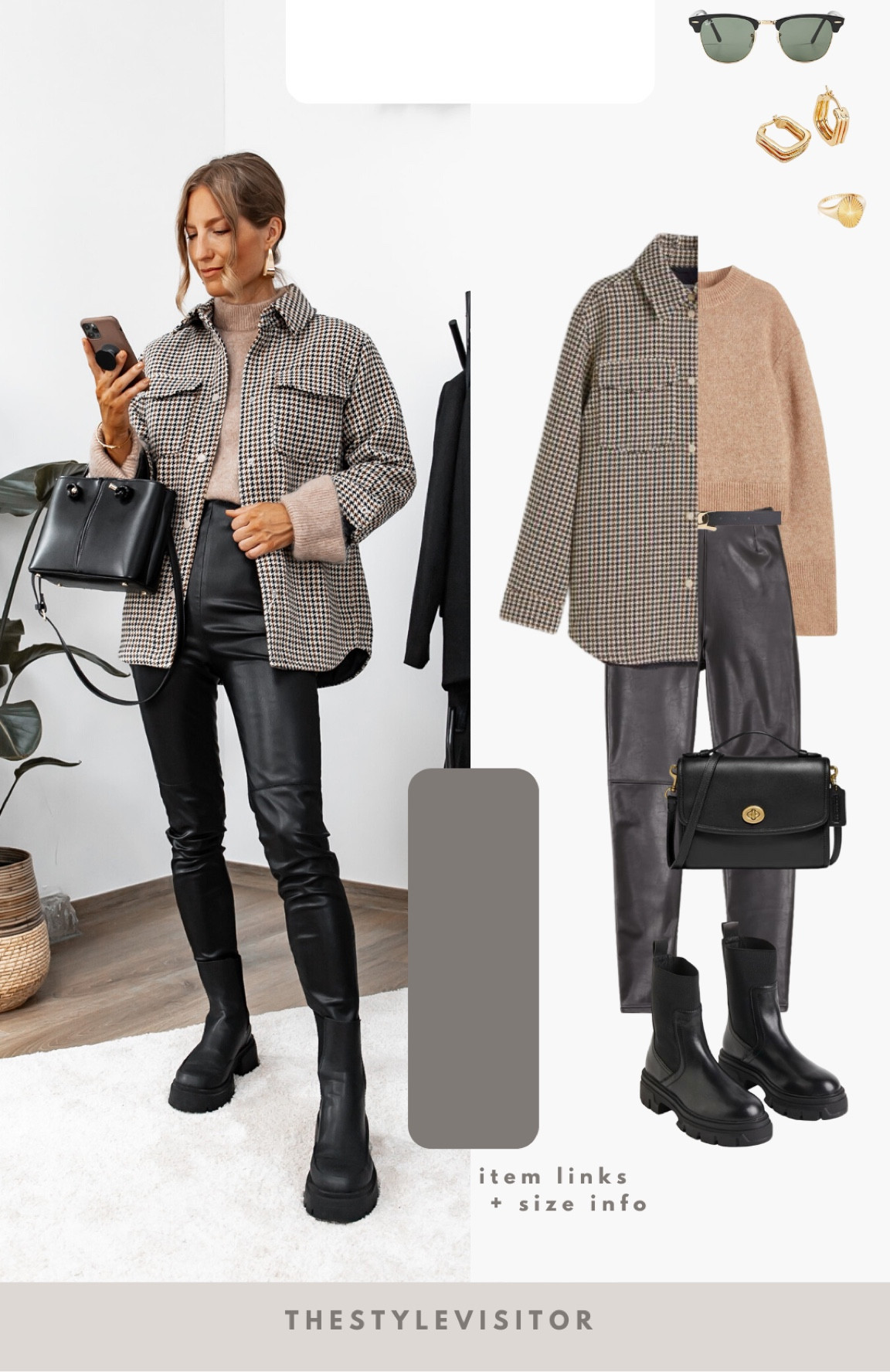 Lovely check shacket, sized down to xs and could still fit this medium thick sweater underneath. The sweater is tts and not for people who can’t stand itchy sweaters, it has mohair in it. For the rest I linked dupes. Read the size reviews/size guides to pick the right size.


Leave a 🤎 if you want to see more autumn looks like this

#autumnoutfit #check #shacket #jacket #autumn #fall #fauxleatherlegging #casuallook #boots #casualoutfit 

#LTKstyletip #LTKeurope #LTKSeasonal