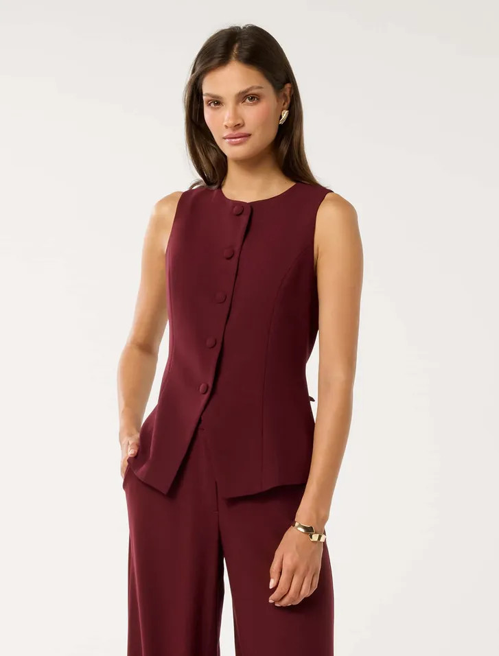 Toni High Neck Waistcoat | Forever New (AU)
