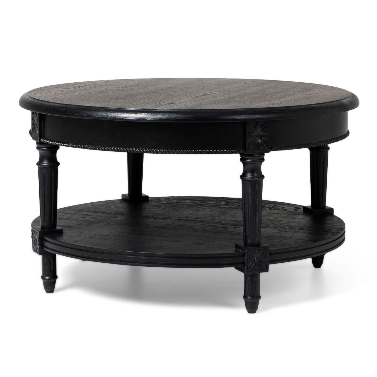 Maven Lane Pullman Traditional Round Wooden Coffee Table | Target