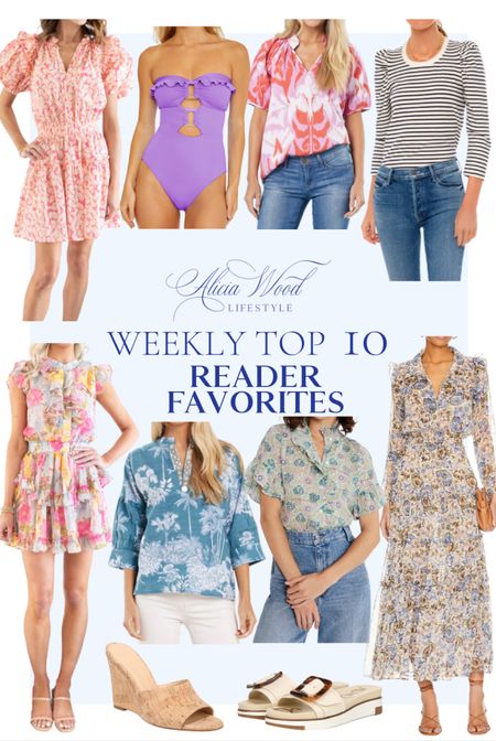 Weekly top 10 favorites! Best one piece swimsuit, floral dresses, long sleeve, striped T-shirt, Misa Los Angeles


#LTKFind #LTKstyletip #LTKSeasonal