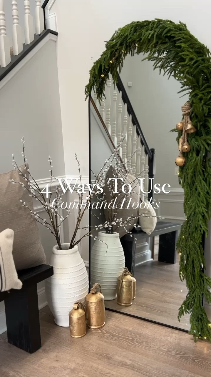 Four ways to use Command Hooks this season to hang your garlands and wreaths!

#LTKHoliday #LTKVideo #LTKHome