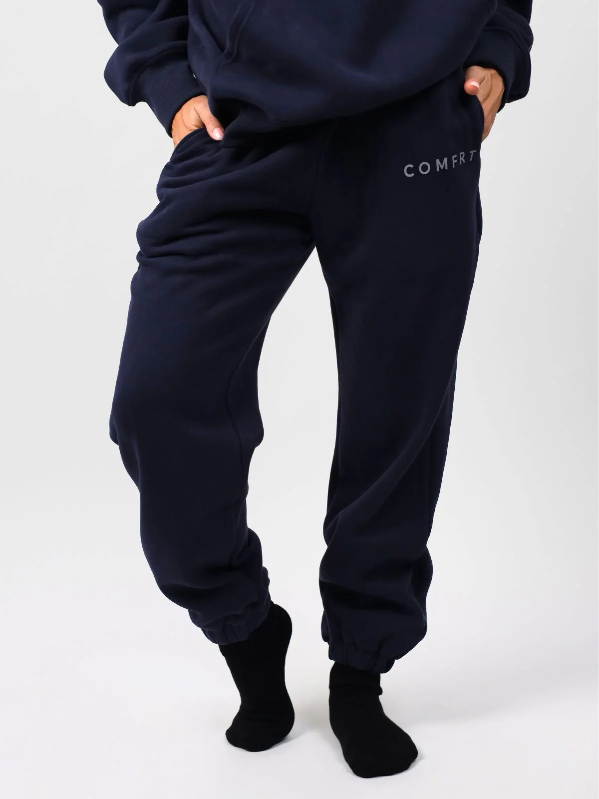 Comfrt Tranquil Sweatpants | Navy | Navy | Oversized | M | Medium | Comfrt