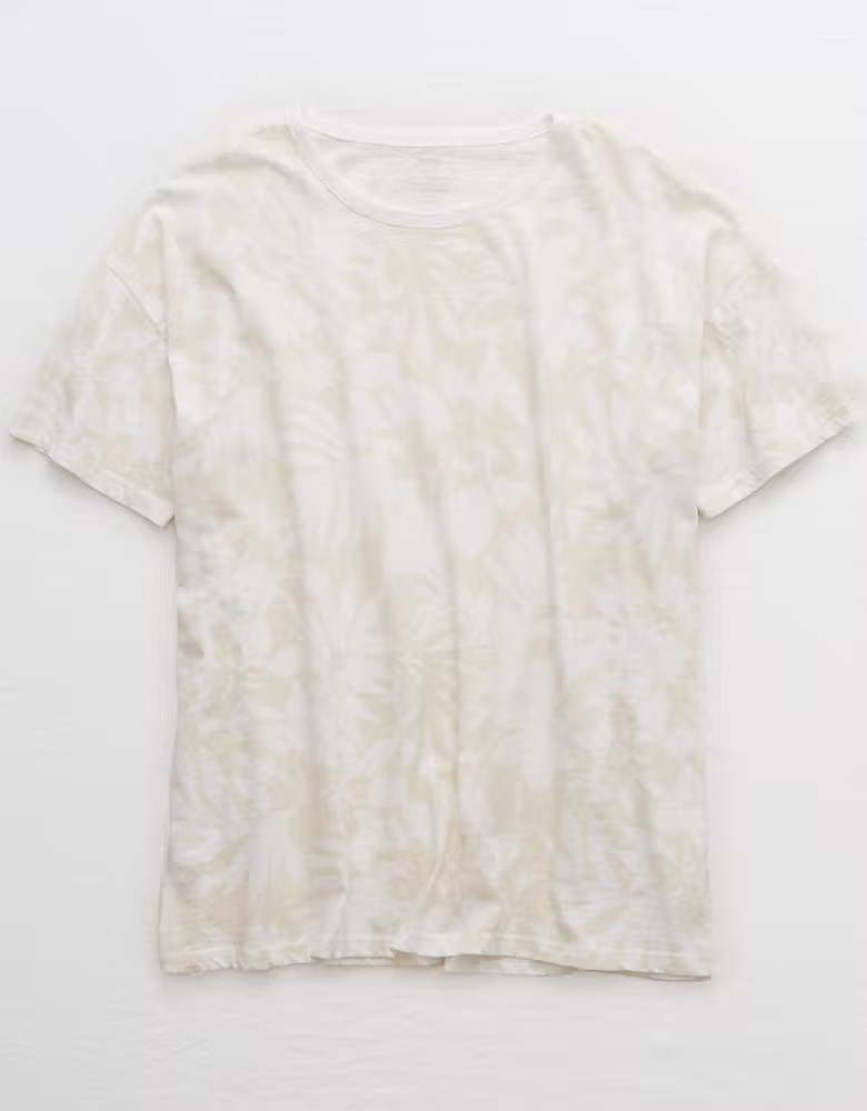 Aerie Boyfriend Distressed Oversized T-Shirt | American Eagle Outfitters (US & CA)