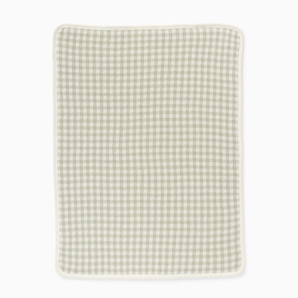 Heather Taylor Home Cozy Gingham Sherpa Stroller Blanket | West Elm (US)