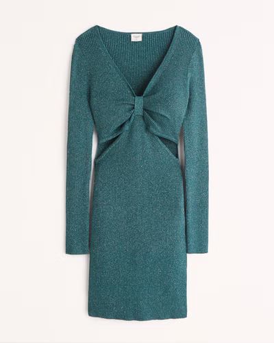 Women's Long-Sleeve Knot-Front Mini Sweater Dress | Women's Dresses & Jumpsuits | Abercrombie.com | Abercrombie & Fitch (US)