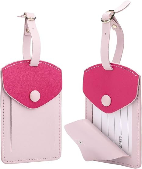 Kevancho Leather Smart Luggage Tags for Men Women, Suitcase Labels Baggage Tote Bag Tag ID Tags w... | Amazon (US)