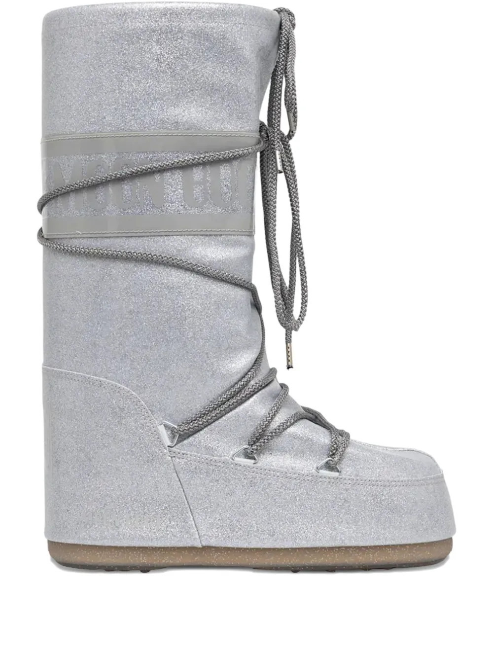 Moon Boot lace-up snow boots - Silver | Farfetch Global