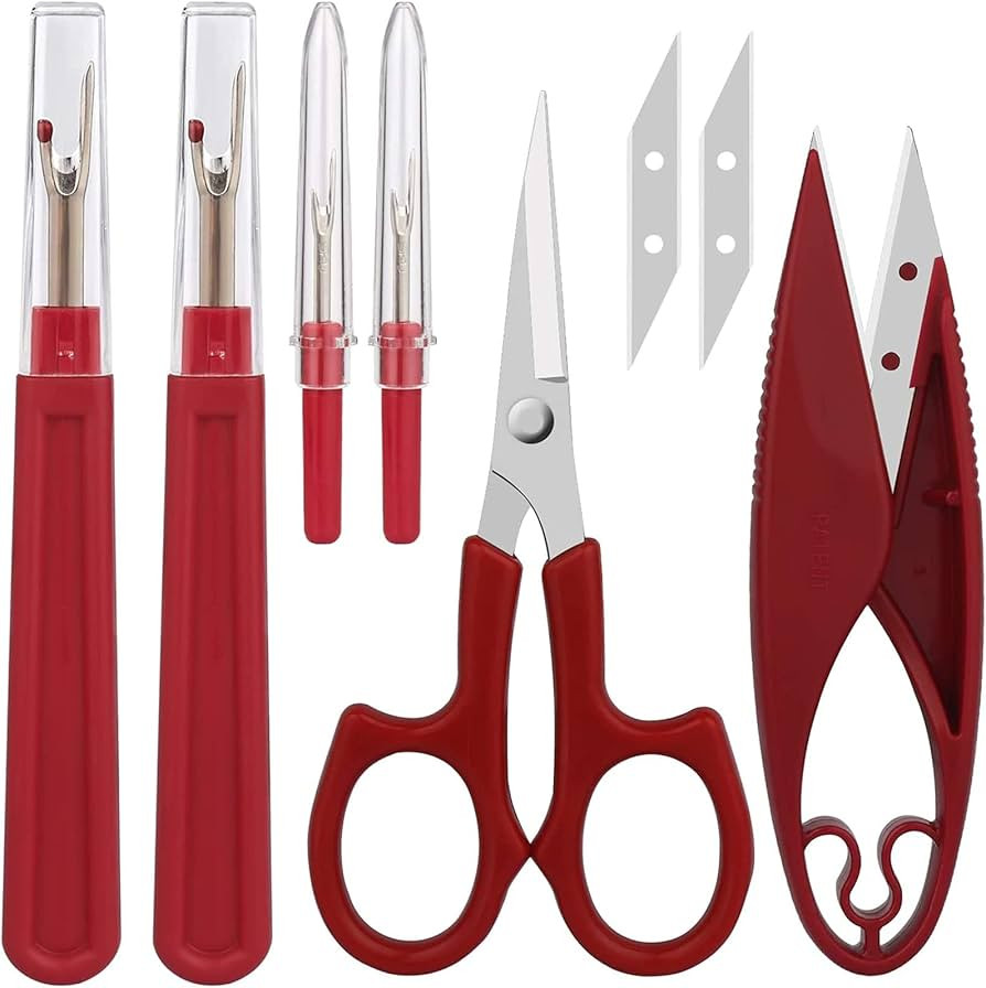 Sewing Seam Ripper Tool,Stitch Remover and Thread Cutter with 2Big+2Small Seam Rippers,1 Pack Thr... | Amazon (US)