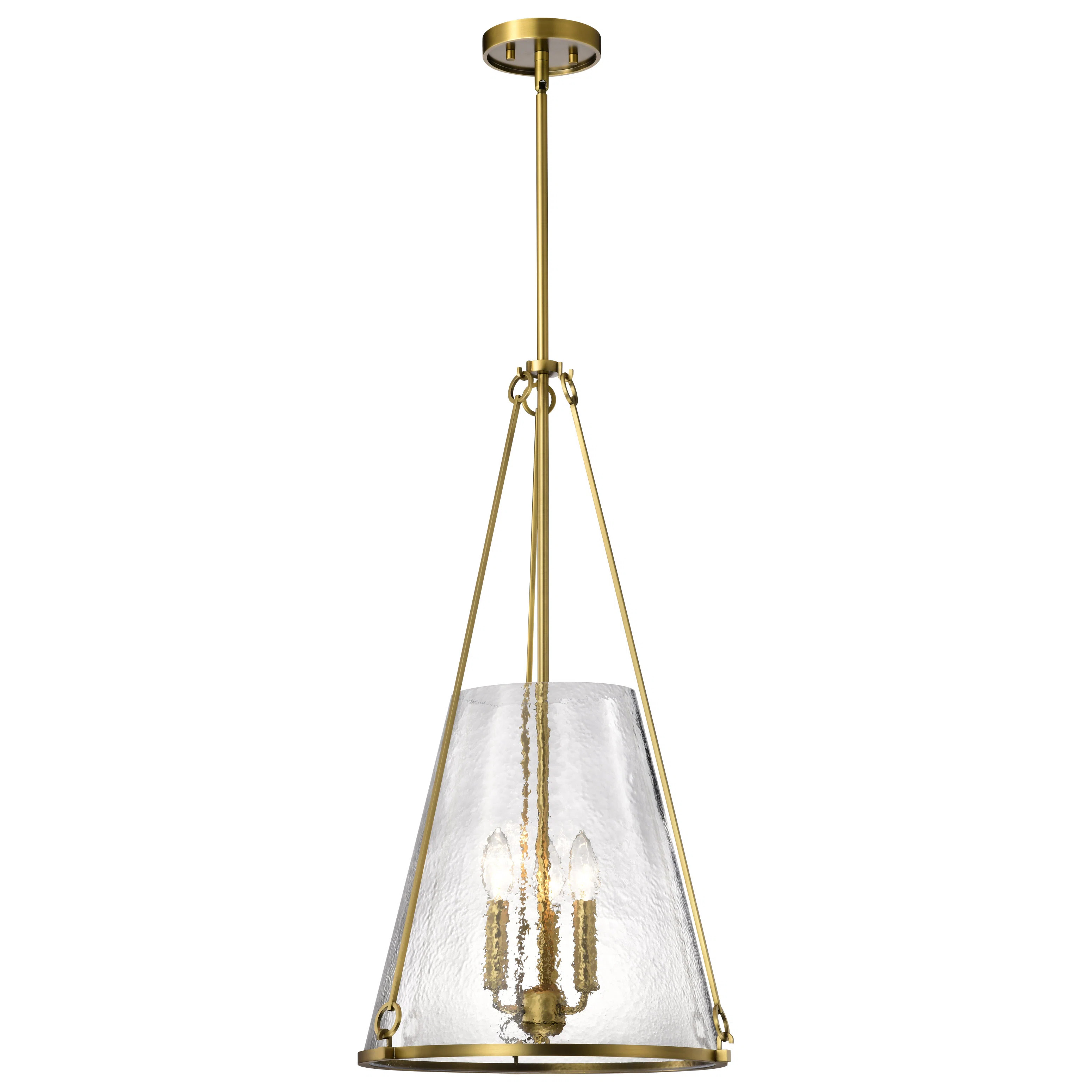 Birch Lane™ Anita Valentine - Small Pendant - Hammered Glass & Reviews | Wayfair | Wayfair North America