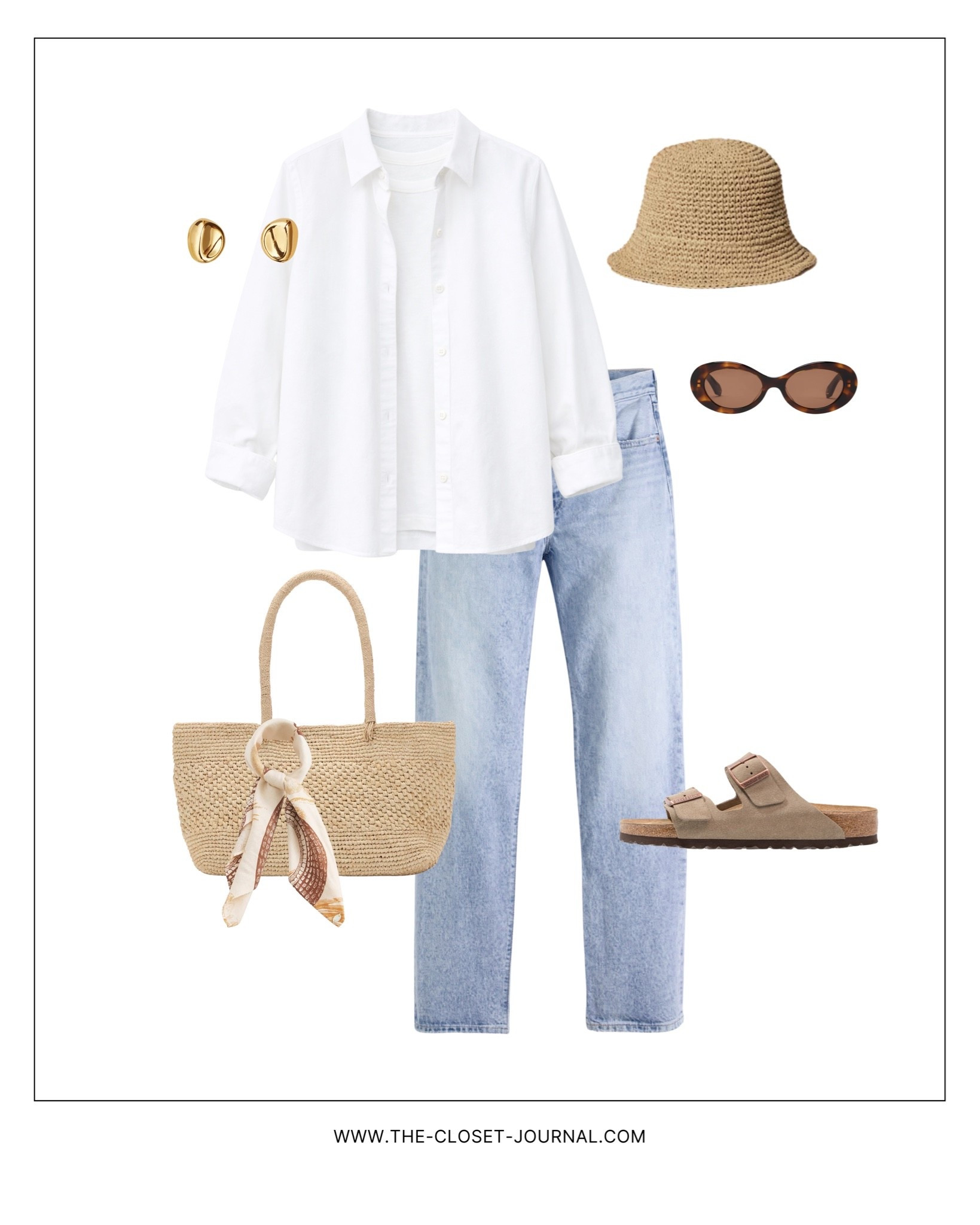 Fave summer jeans - Levi’s mid-waist in a light blue shade