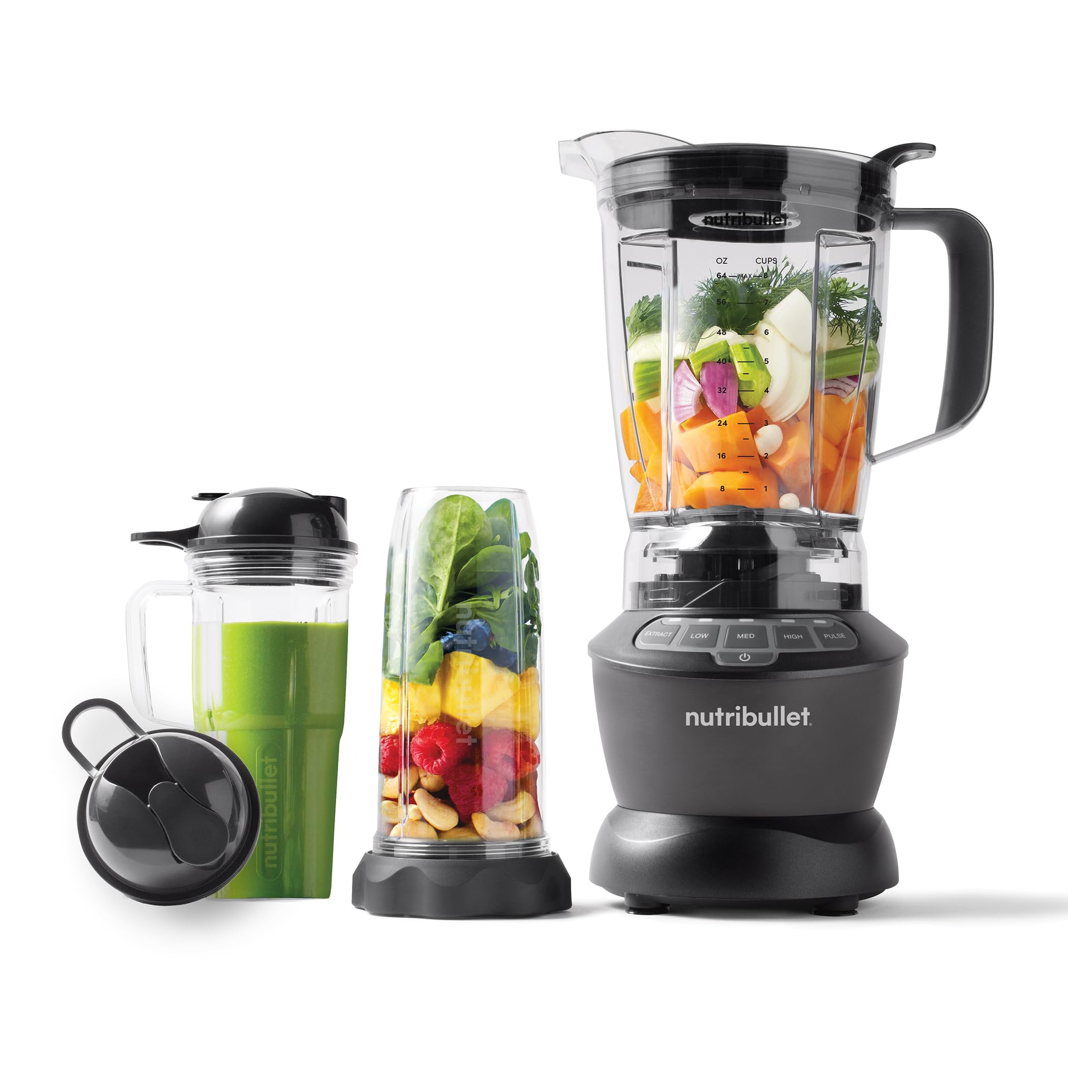 nutribullet Full-Size Blender Combo 1200W – NBF50500 - Dark Gray | Amazon (US)