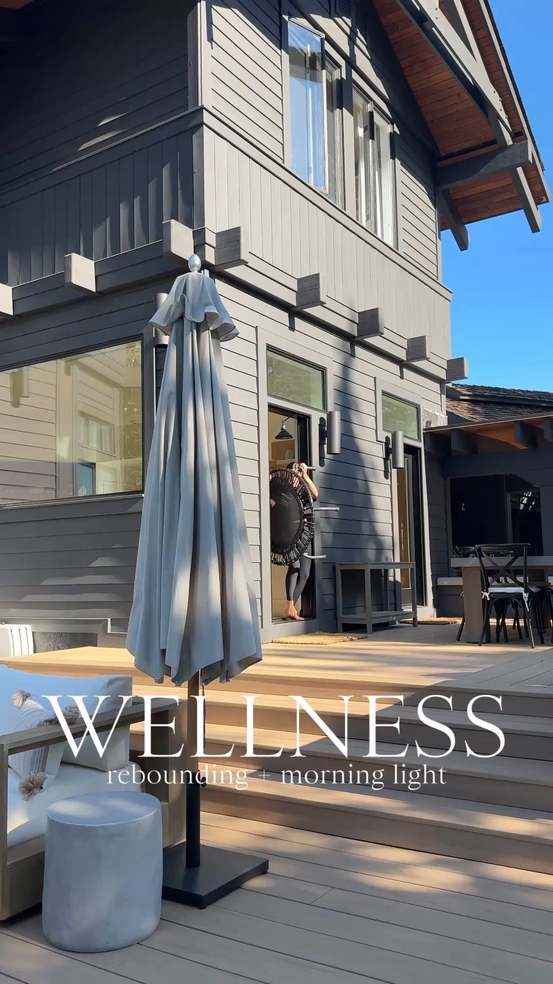 WELLNESS \ rebounding + morning light👯‍♀️☀️Combinging a few of my health routines and getting outside!! I jump for about 5-10 minutes every morning (no specific routine). The benefits are…
+ pumping the lymphatic system (detox)
+ improving mood
+ cardiovascular health
+ increased bone density
+ strengthen the pelvic floor (ladies!)
AND of course getting the early light in our eyes helps to regulate your hormones - i.e. your body works and feels WAY better🙌🏻

Jump with me!!👯‍♀️ The snow will be here before we know it so I’ll take this combo while I can!! Weeeeeee

#LTKHome #LTKActive