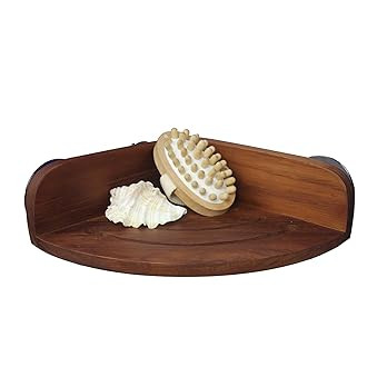 AquaTeak The Original Kai Corner Teak Shower Shelf | Amazon (US)