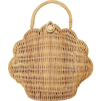 Shell Purse, Straw | Maisonette